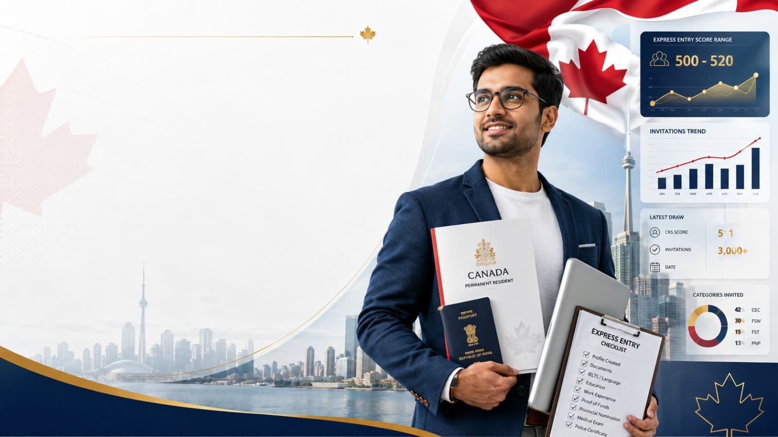 Canada PR 2024 Express Entry Report: CRS Trends, ITA Statistics and Future Applicant Guide